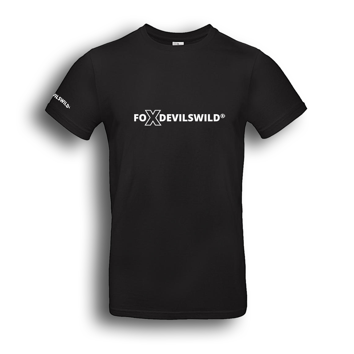 Foxdevilswild® T-Shirt - style eleven - Workwear / Freizeitshirt schwarz / weiss