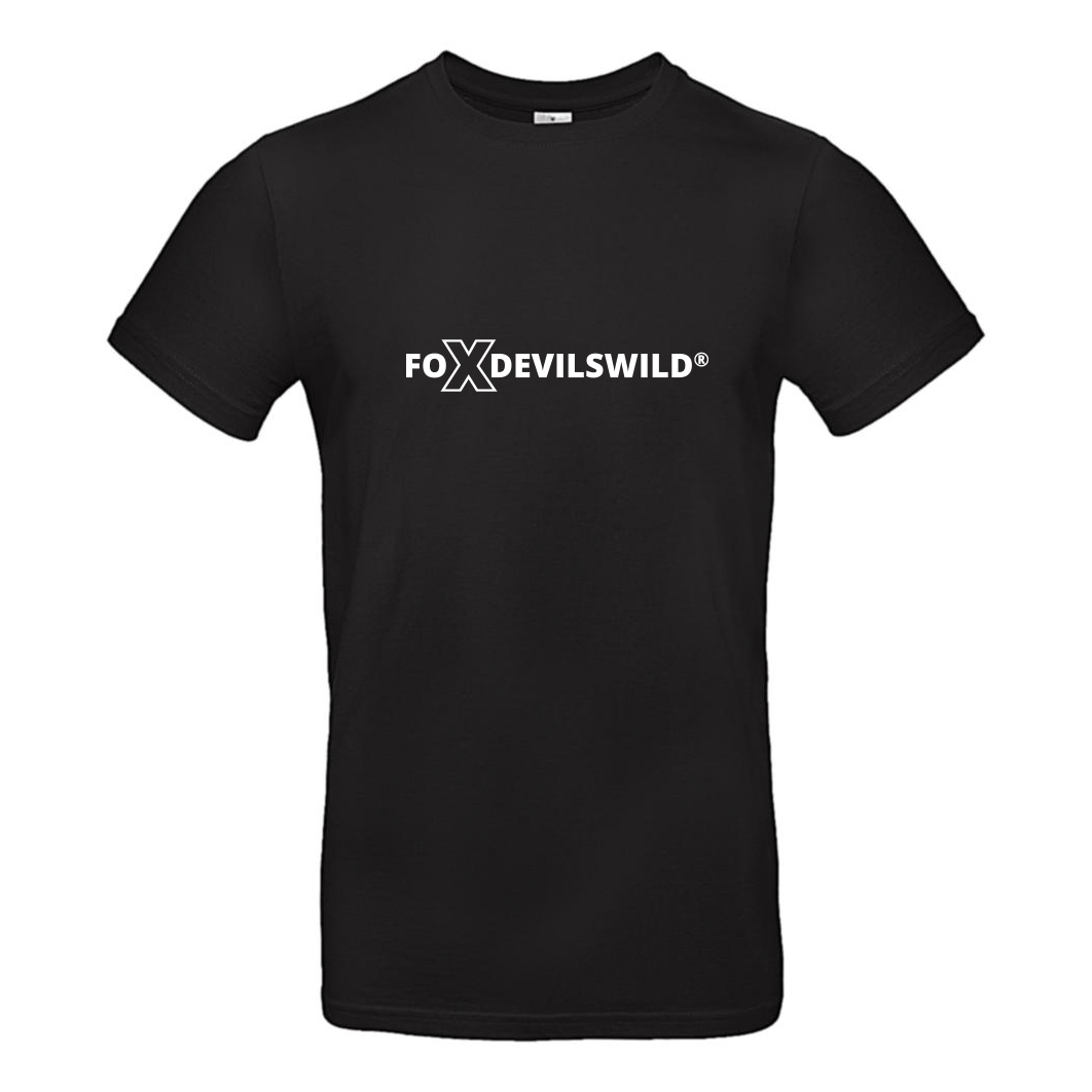 Foxdevilswild T-Shirt Herren - style eleven - Workwear / Freizeitshirt schwarz / weiss